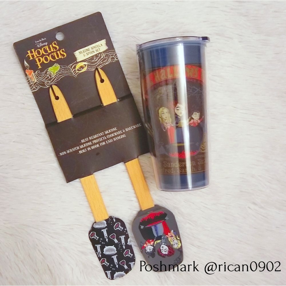 Disney Hocus Pocus 20 Oz Tumber and Silicone Spatula & Spoon Set